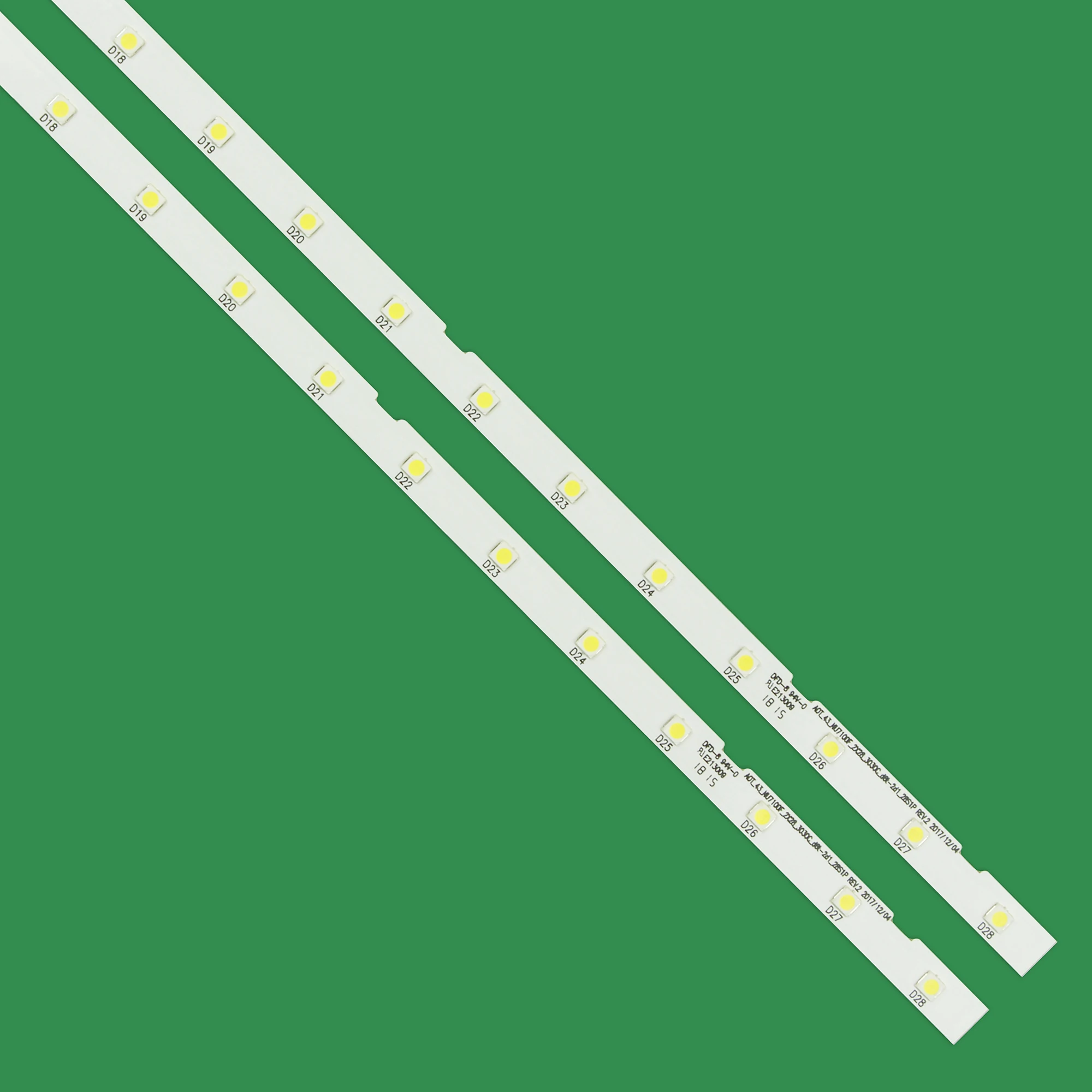 Tira de Luz de Fundo Led para Samsung Samsung 43 tv Ue43nu7100u Aot 43 Nu7100f 2x28 3030c Bn4400947a 5kits 10 Kits 50 Kits 75kits Novo - Imagem 2