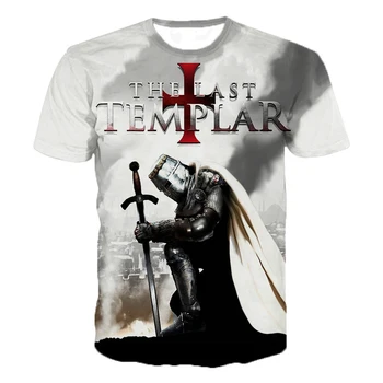 

2020 New Arrival Knights Templar 3D Printed T Shirt Men Women Fashion Casual T-shirts Hip Hop Streetwear Oversized T Shirt Tee