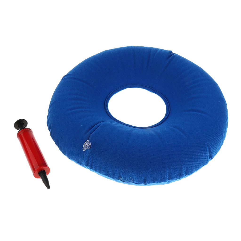 3 Colors Seat Donut Cushion Inflatable Ring - Comfortable Hemorrhoid Pillow for Bed Sores, Haemorrhoid