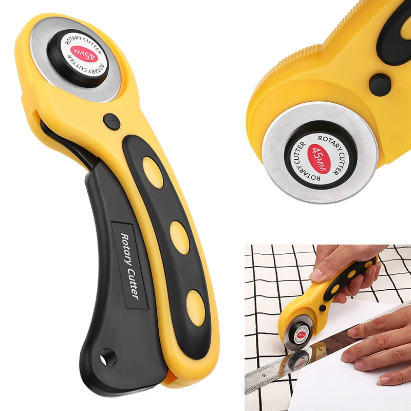 

45mm Circular Cutter Rotary Cutter Fabric Cutting Knife Cloth Cutter Quilters Sewing Quilting Fabric Cutting Craft Tools