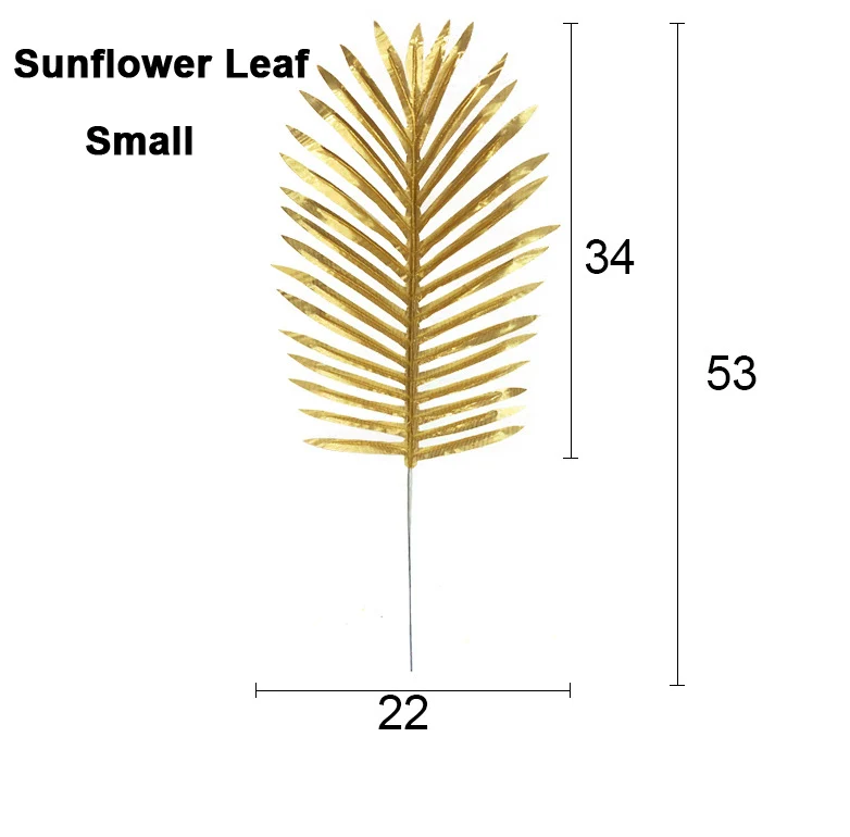 19 различных стилей имитации листьев поддельные листья растений для фотографии аксессуары для фона студийные фоны для съемки реквизит - Цвет: Gold flabellum
