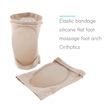 

Brand New And High Quality 1 Pair Arch Supports Silicone Massage Foot Arch Support Gel Heel Cushion Insole Sore Relief Flat Feet