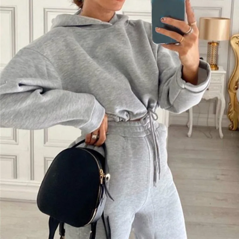 Women Hooded Tracksuit Sports 2 Pieces Set Sweatshirts Pullover Hoodies Pants Suit Sweatpants Trousers Outfits 2022Notice:For manual measurement, please allow 1-3cm error Size:S-XLColor:white,pink,gray,black,coffeeMaterial:polyesterPackage Includes:a pcs two-piece setCare instructions: Hand washing is recommended suit set