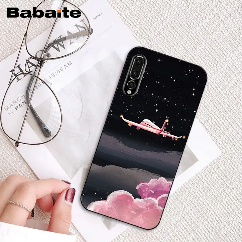 Babaite черный с белой луной звезды космонавта чехол для телефона для huawei P20 P30 Pro P20Lite P30Lite PSmart P10 9lite - Цвет: A3