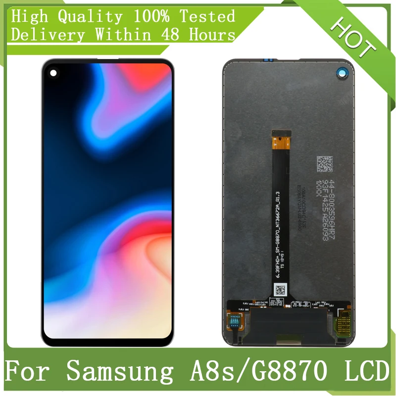 6 4 &quotSuper AMOLED для Samsung Galaxy A8S G8870 G887FZ A9 Pro 2019 ЖК-дисплей сенсорный экран дигитайзер