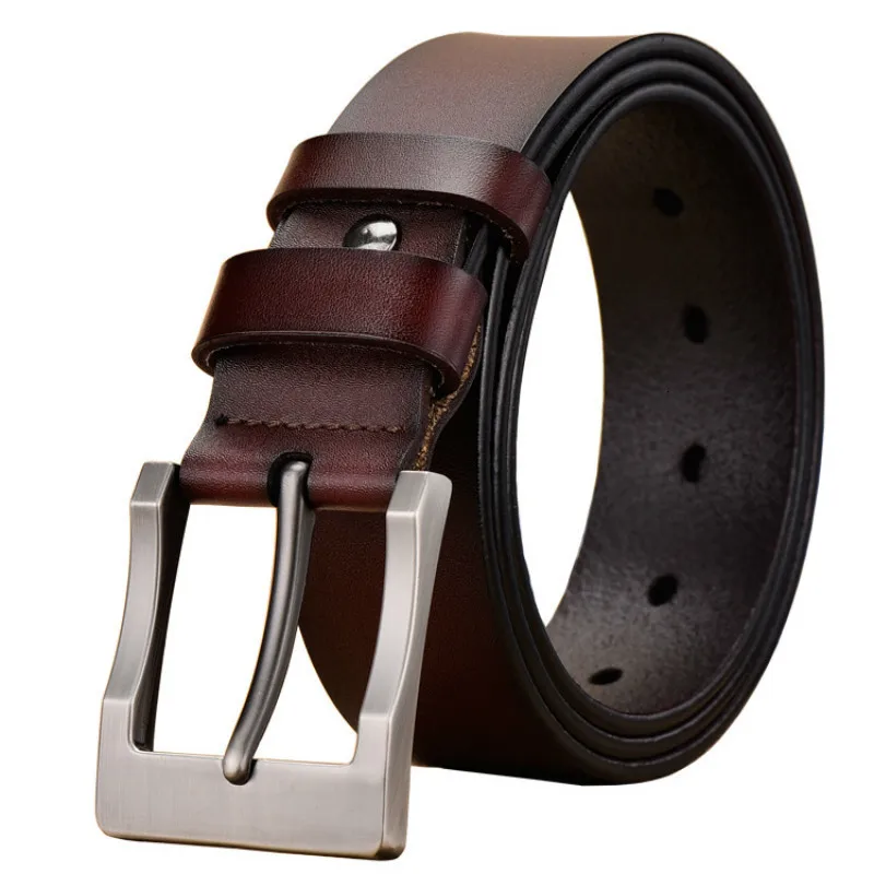 Peikong 2019 Men Belt Cow Genuine Leather Luxury Strap Male Belts For Men New Fashion Classic Vintage Pin Buckle Drop Shipping