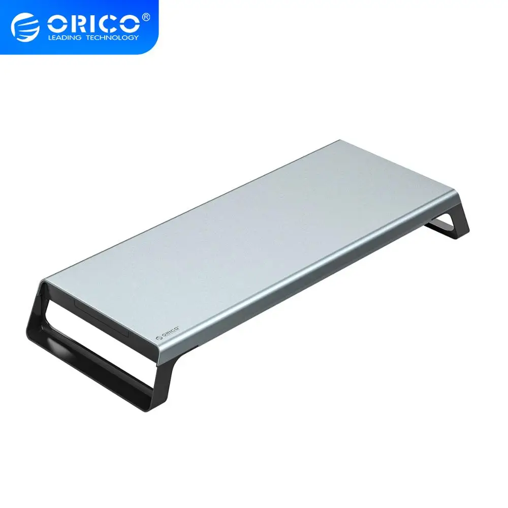 

ORICO Aluminum Monitor Stand Riser Computer Universal Bracket Desktop Metal Laptop Stand Organizer for PC MacBook Home Office