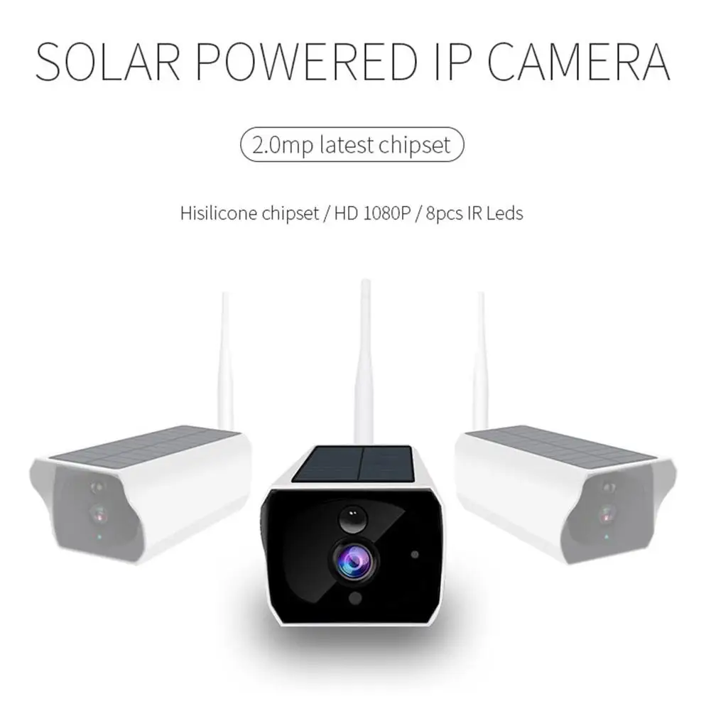 

1080P Solar Wireless HD WiFi Low Power IP66 Camera Waterproof Security Surveillance Camera IP IP67 PIR