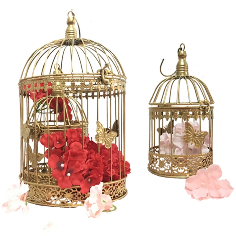 Modern Metal Birdcage Iron Birdcage Wedding Decoration Flower Cage Decoration Flower Pot Succulent Birdcage 6