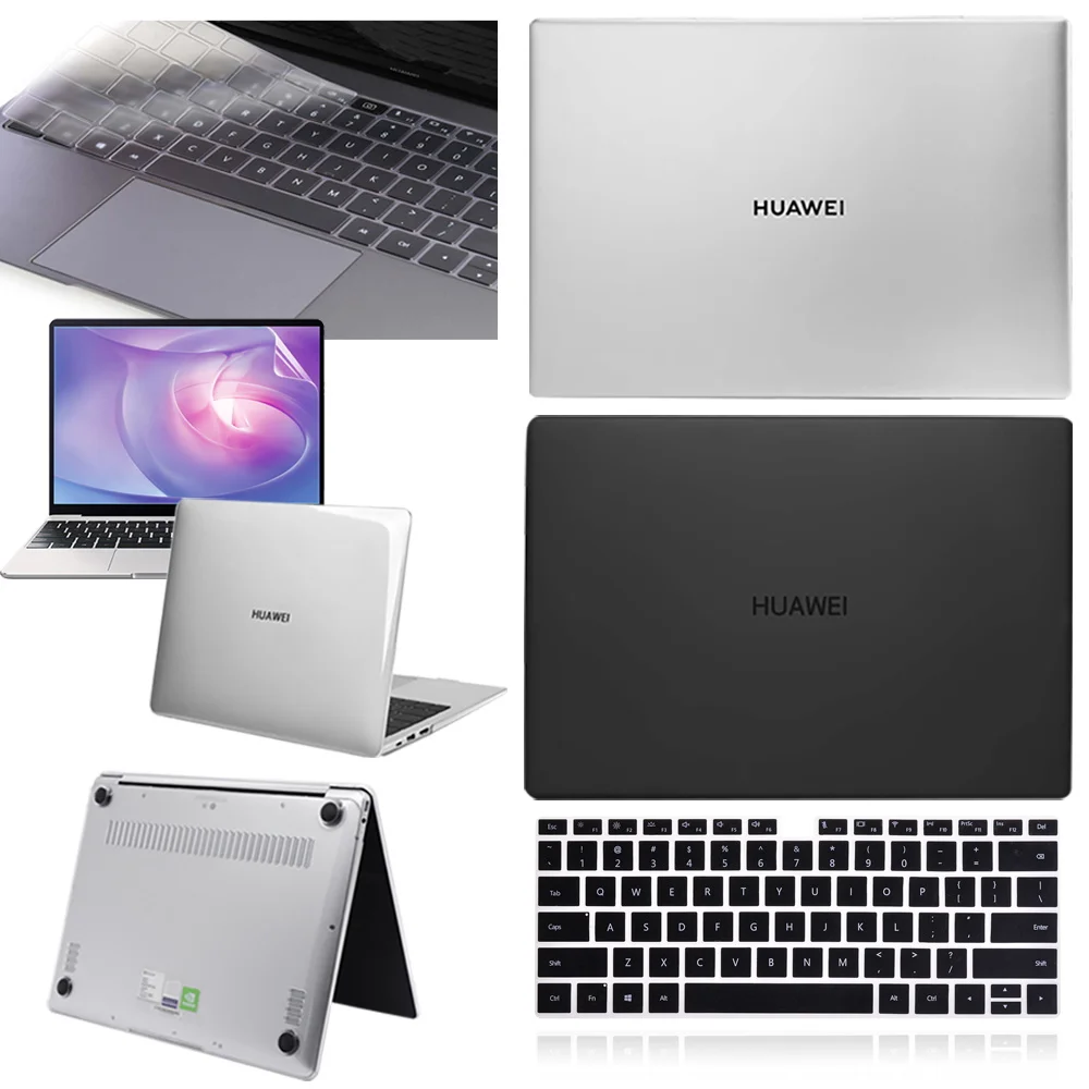 Чехол для ноутбука Huawei MateBook D14/D15/13/14/X Pro 13 9/X 2020/MagicBook 14/15/Pro 16 1 чехол клавиатуры + защита экрана|Сумки и чехлы