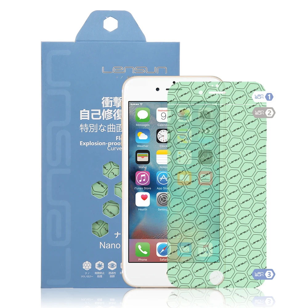 LENSUN самовосстанавливающаяся полноэкранная защита для iPhone 6 Plus/6S Plus|Защитные