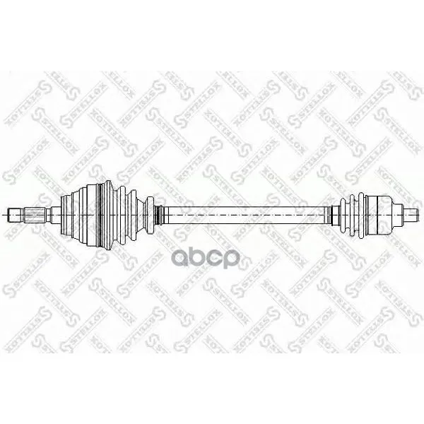 158 1051-Sx_привод Правый! 44z Abs Renault Megane/Scenic 1.9dci/Dti 99-02 Stellox 1581051sx Stellox арт. 1581051SX