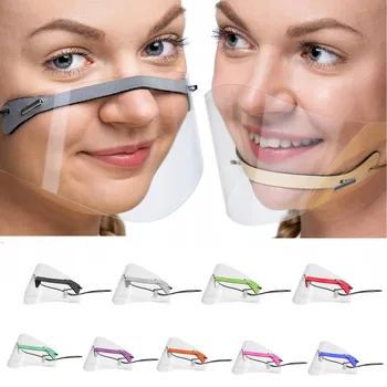 

Mini Mouth Shield Washable Reusable Comfortable Safety Face Shield Mouth Nose Visor Permanent Anti Fog Catering Food Hotel#YL5