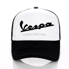 Кепка водителя грузовика Vespa Moto Fun, бейсболка для мужчин и женщин, летняя кепка с козырьком, модная летняя регулируемая бейсболка