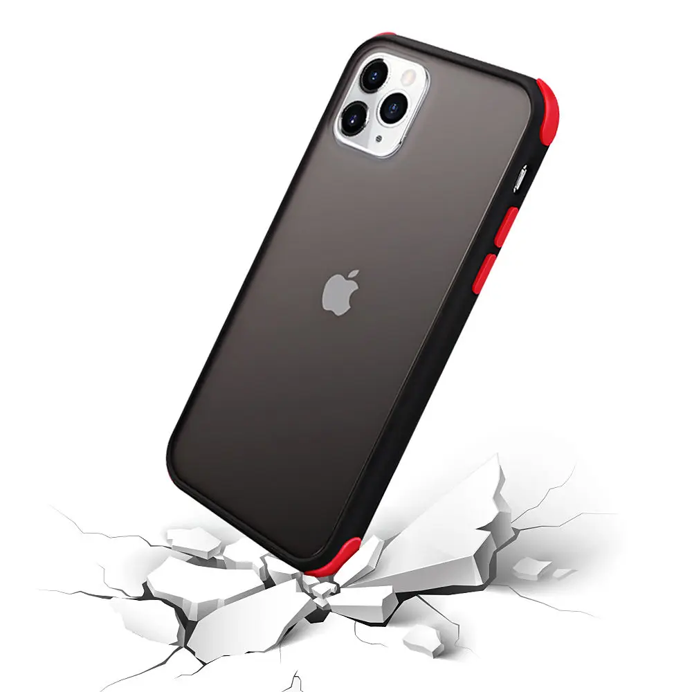 Матовый Прозрачный чехол для телефона iPhone 11 XR XS Max X 6 6S 7 8Plus Siliicone защитный бампер