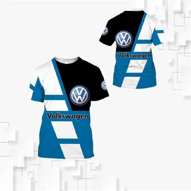 Hot sale new men's fashion t-shirt 3D digital printing thin locomotive sports t-shirt car logo oversized t-shirt 6XL YT28