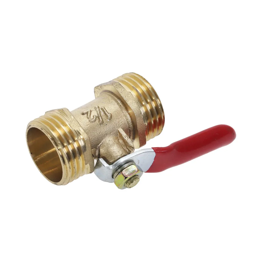 Латунный шаровой клапан 1/8 &quot1/4&quot 3/8 &quot1/2&quot Мужской резьбовой мини запорный