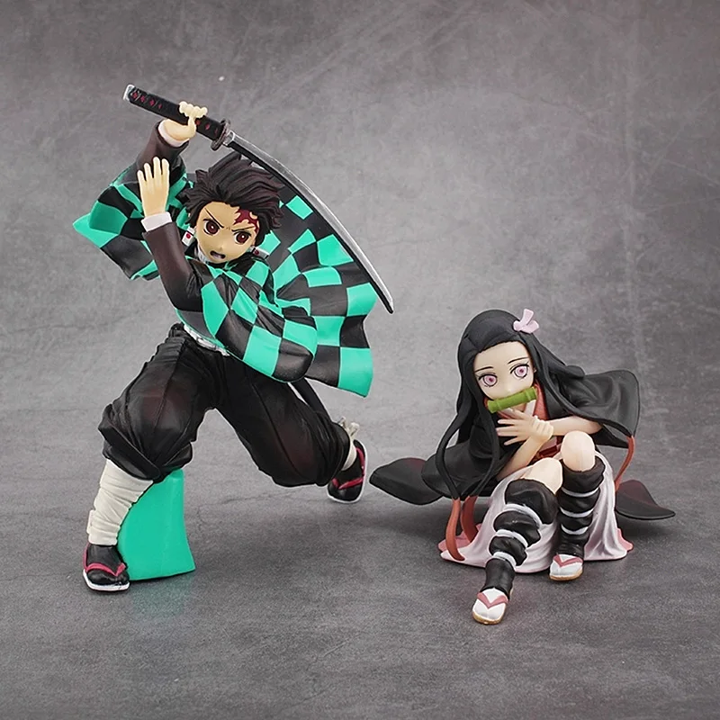15 см японский аниме демон убийца Kimetsu no Yaiba фигурка Kamado Tanjirou Nezuko Hashibira Inosuke ПВХ