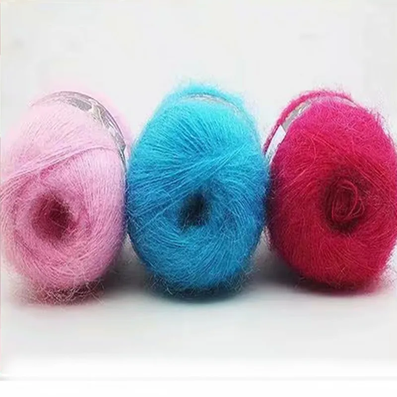 Drawing-down Mohair Hand Woven Medium and Thin Wool Double Knit Yarn Mohair Yarn cotton yarn 50G knitting yarn,knitting wool yarn,cotton yarn,cashmere yarn