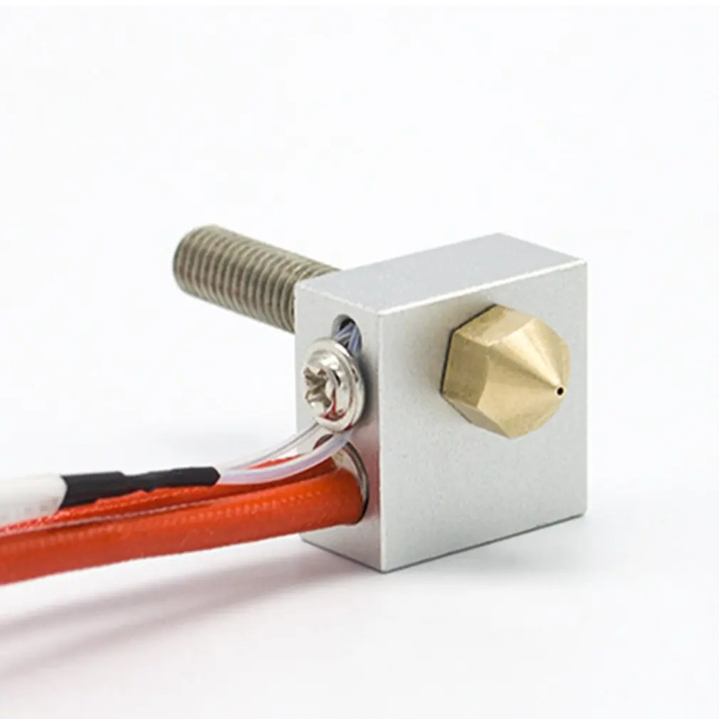 MK8 Brass Nozzle 3D Printers Parts Extruder Threaded M6 Filament 1.75mm Head Brass Nozzles Part Mini Print Head