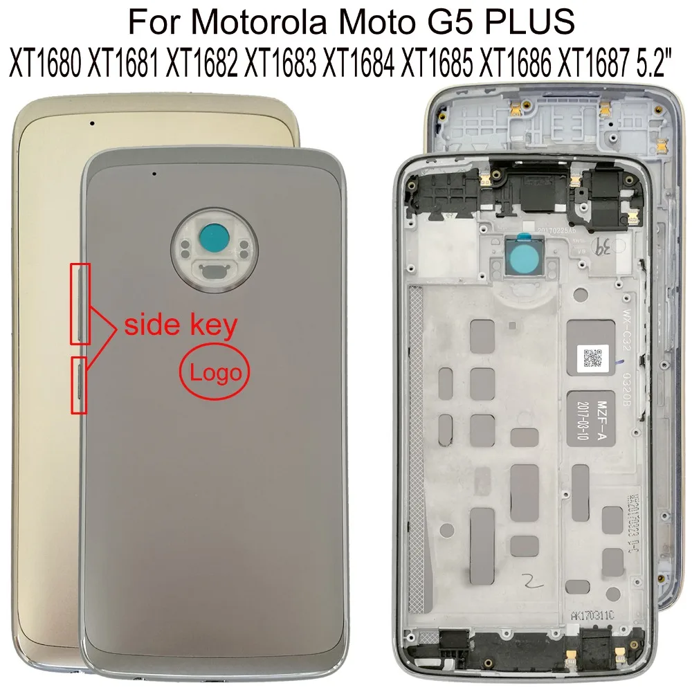 Оригинальные новые для Motorola Moto G5 PLUS XT1680 XT1681 XT1682 XT1683 XT1684 XT1685 XT1686 задняя дверь Корпус Батарея Дверь Крышка батарейного отсека