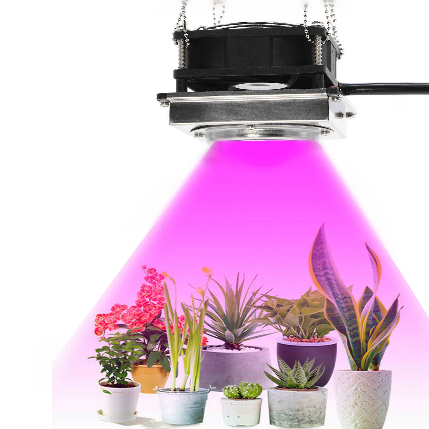 LED Grow Light Indoor Plants Sunlike Full Spectrum LED Plants Lights with Cooling Stronger COB Grow Lamp House Plants