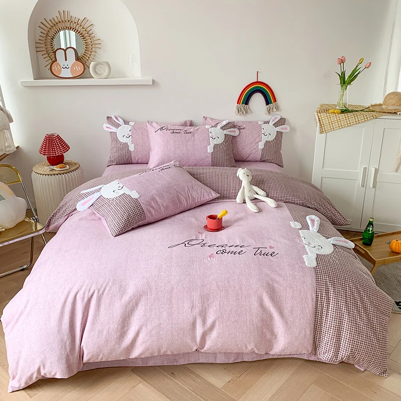 人気絶頂 a.flat 四季通用 紫 ベッドスプレッド i-ショップベッド