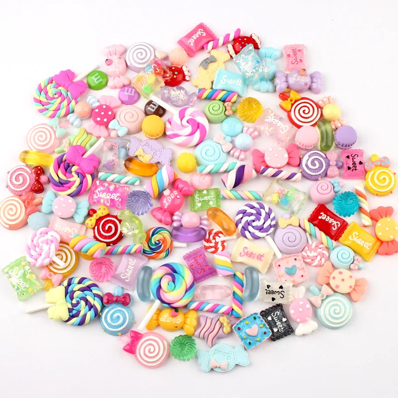 

30pcs/lot Cute sweet candy DIY hair accessories shower decoration Center Crafts
