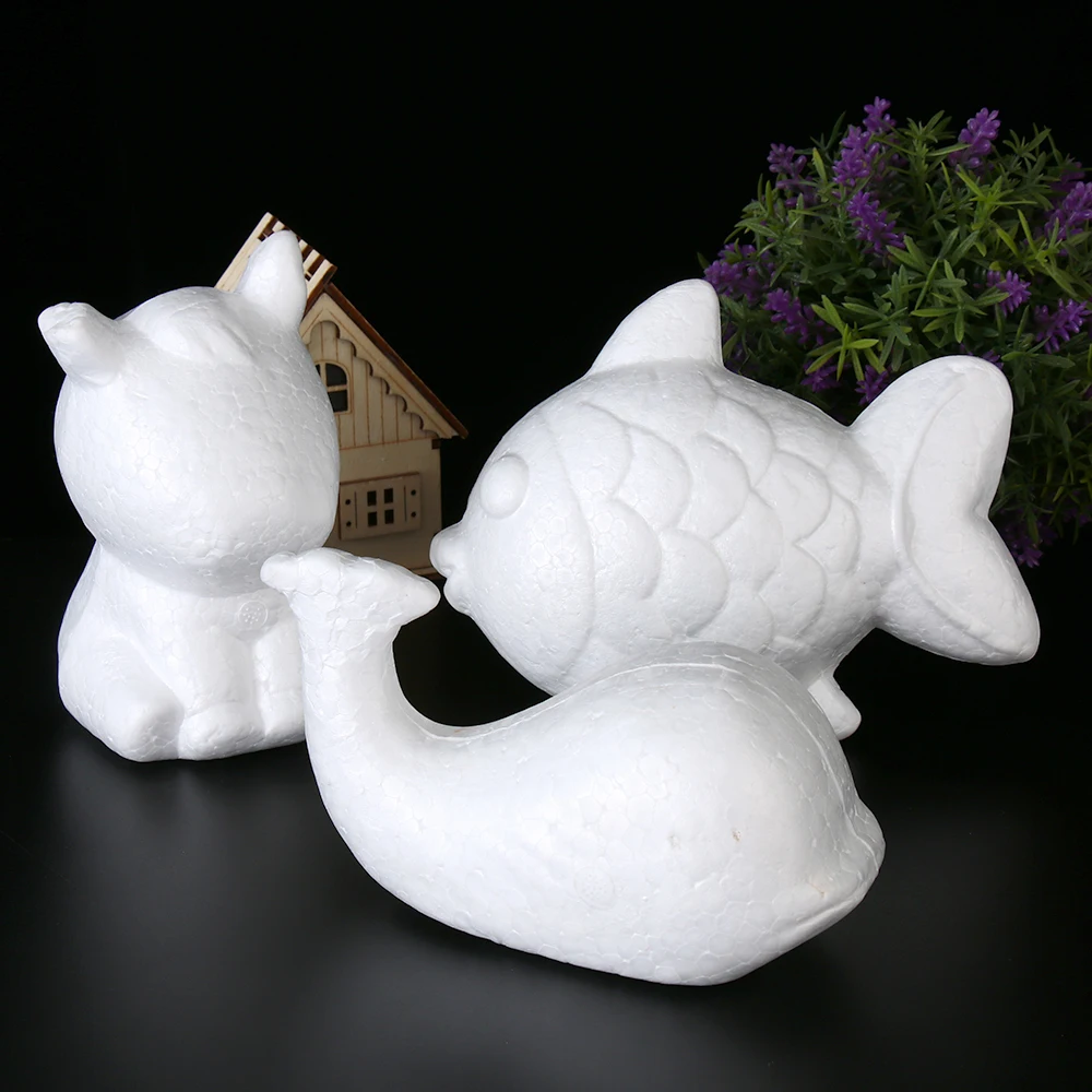 

White Polystyrene Animals Shape Foam Balls Styrofoam Crafts For Children DIY Toys Party Supplies Home Decoration Accessories