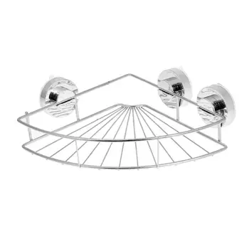 

Stainless Steel Bathroom Shelves Vacuum Suction Cup Kitchen Bathroom Shelf Storage Toilet Wall Bracket Bathroom Accessories