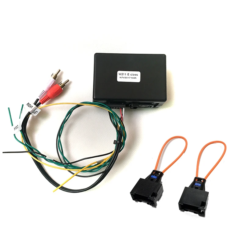 Audio Box For Benz W211 Aux in optical fiber Decoder Input CLS S SL SLK CL 2005/2008 Amplifier Adpter Harman Kardon