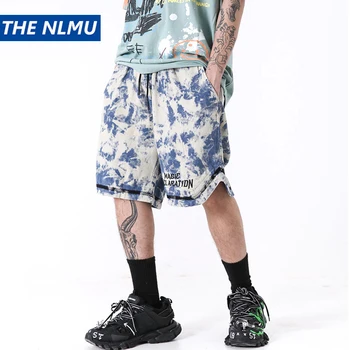 

2020 New Men Corduroy Shorts Sweatpants Tie Dye Elastic Waist Joggers Summer Cool Short Pants Male Casual Short WO124