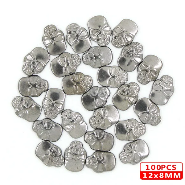 12x8MM Skull Black