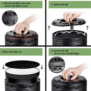 

Air Purifier Replacement Filter Hepa Filter Replacement Activated Carbon Filters for Levoit LV-H132/LV-H132-RF