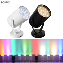 Супер яркое освещение для дома в помещении 12 Вт 18 Вт 30 Вт Красочный Светодиодный прожектор для гостиной спальни вечерние бар фоновый свет