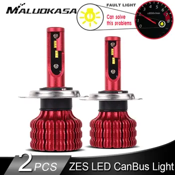 

2PCS H7 Headlight LED Canbus Bulbs 10000LM/PCS 50W ZES Chip LED H8 HB4 H1 H11 LED fog Lights 12V 24V Hi-Lo Headlamp Car Lights