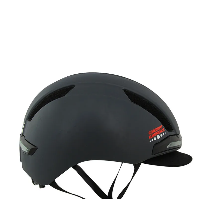 New Aero Cycling Helmet Road Bike Racing Riding Safety Smart Helmets Ultralight BMX Visor Helmet with Taillight 52-58cm