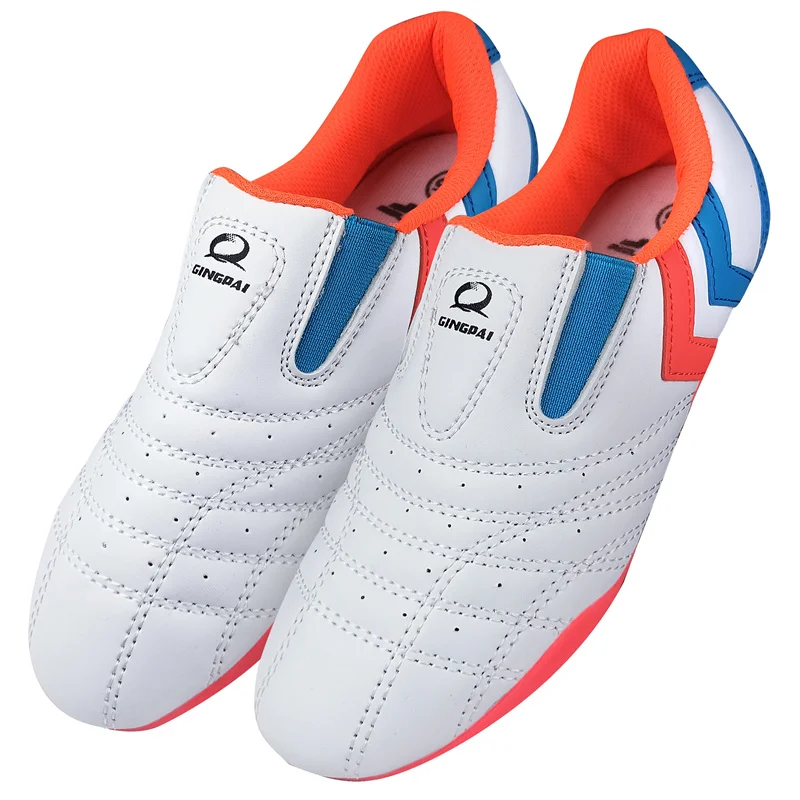 Description Picture 4 of itemWhite Taekwondo Shoes Breathable Karate Kung Fu Wrestling Sneaker Martial Art TaiChi Shoes Adult Children Soft Sole Sport Shoes