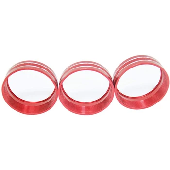

3Pcs Metal Interior Audio Air Condition Twist Switch Ring Control Button Trim Cover for Jeep Wrangler JK JKU Patriot 2011-2018 D