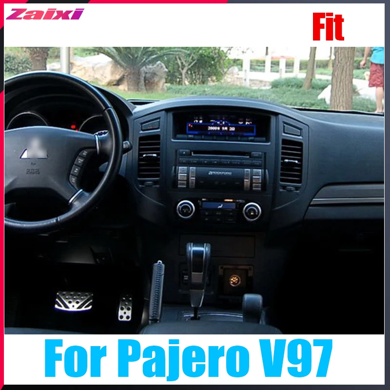 10," Tesla Тип Android для Mitsubishi Pajero V97 2006~ автомобильный Android dvd-плеер навигация gps радио мультимедийная система