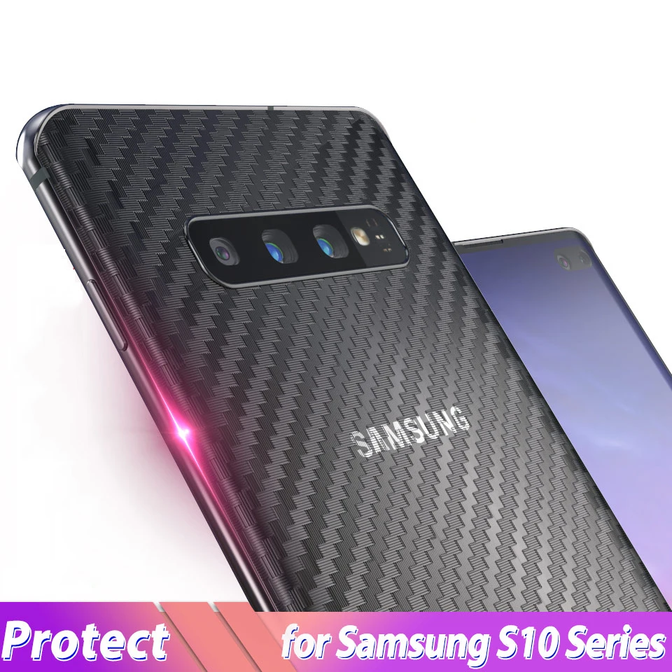 Для Samsung Galaxy S10 Plus S10e M20 защитная пленка из углеродного волокна для задней панели