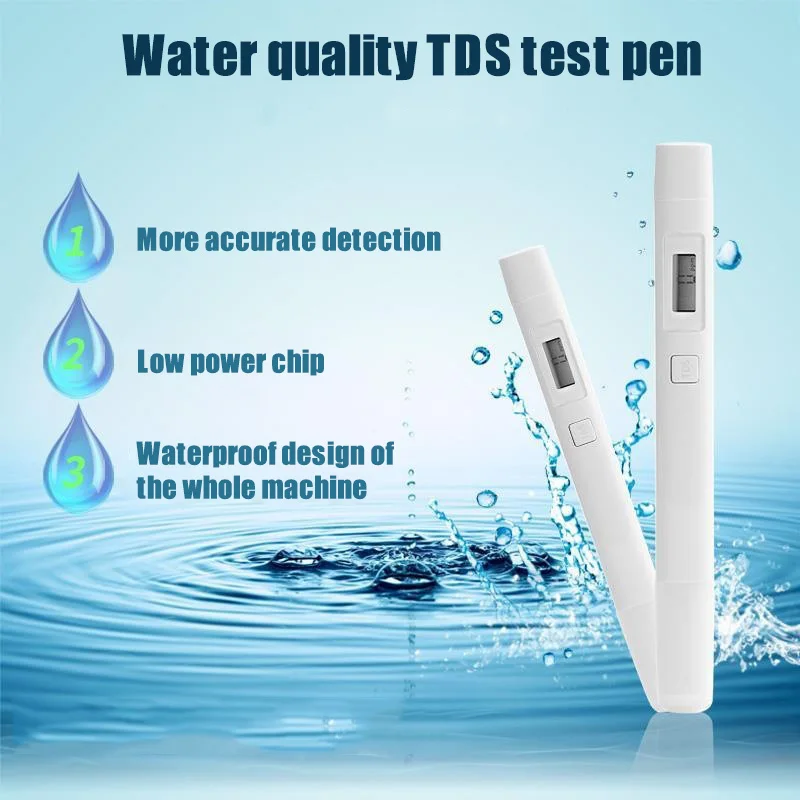 Digital TDS Water Quality TDS Tester 0-9999 PPM Measurement Range 1 PPM Resolution xqmg Water Quality Testing Fish Aquatic Pet