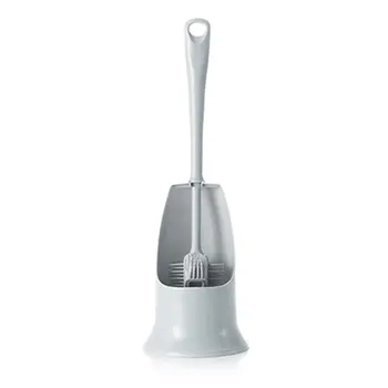 

2018 new Bathroom with base plastic long handle toilet brush set dropshipping