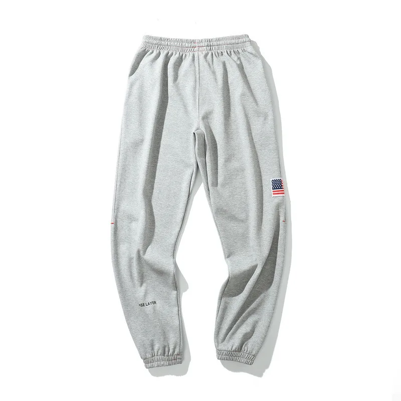 Бренд Street Tide, английские буквы, термоусадочная Защита ног, спортивные штаны для мужчин, мужские спортивные штаны в стиле хип-хоп, пара повседневных штанов