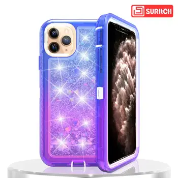 

Case for iphone 11 pro Max 7 8 6 6s Plus Case Quicksand TPU Glitter Bling Liquid case for iphone X Xs Max XR case Hard cover