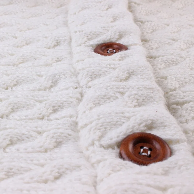 LOOZYKIT, вязаный шерстяной Теплый спальный мешок для новорожденных, зимний детский спальный мешок, муфта для коляски, вязаный спальный халат