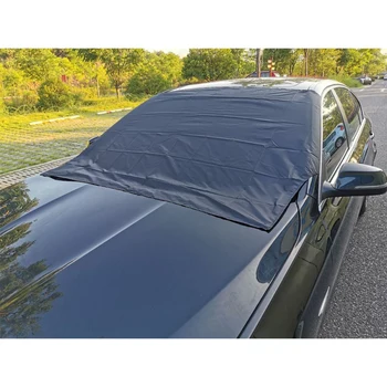 

203*116cm Automobile Magnetic Sunshade Cover Car Windshield Snow Sun Shade Waterproof Protector Cover Car Front Windscreen Cover