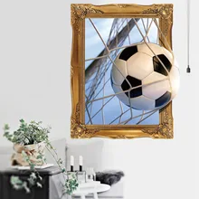 Напрямую от производителя продажи 6247 наклейки на стену 3D Футбол Кубок мира наклейки для спальни креативное украшение самоклеющиеся