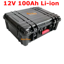 12v 100ah Солнечная литий-ионный аккумулятор UPS Перезаряжаемые батарея с USB зарядное устройство