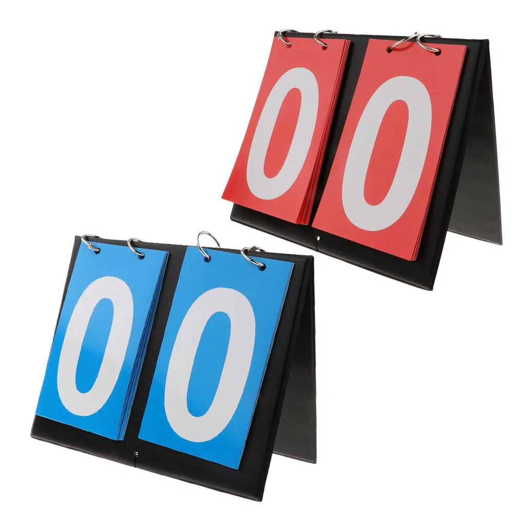 Sporting Goods 2 Digit Portable Table Top Scoreboard Indoor Outdoor Easy-Flip Basketball, Football